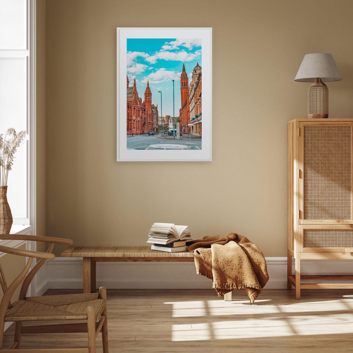 Birmingham England Poster Victorian Red Brick Street Architecture - Image 3
