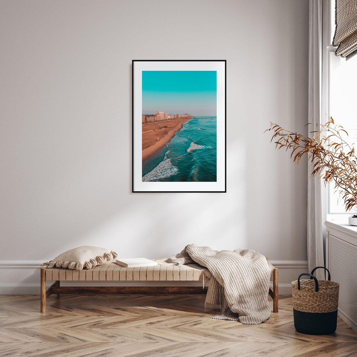 Virginia Beach Street Map Art Print, Travel Poster - Image 2