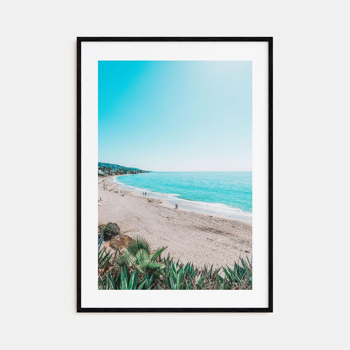 Laguna Beach Sunny Shoreline Turquoise Water White Sand Coast Poster