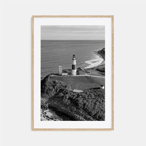 Long Island Black And White Travel Poster
