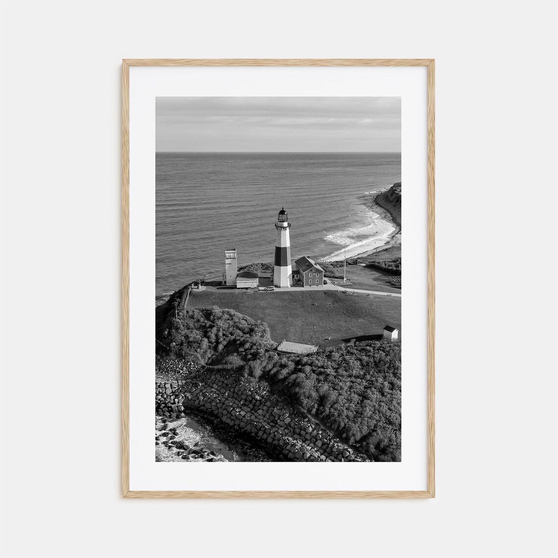 Long Island Black And White Travel Poster