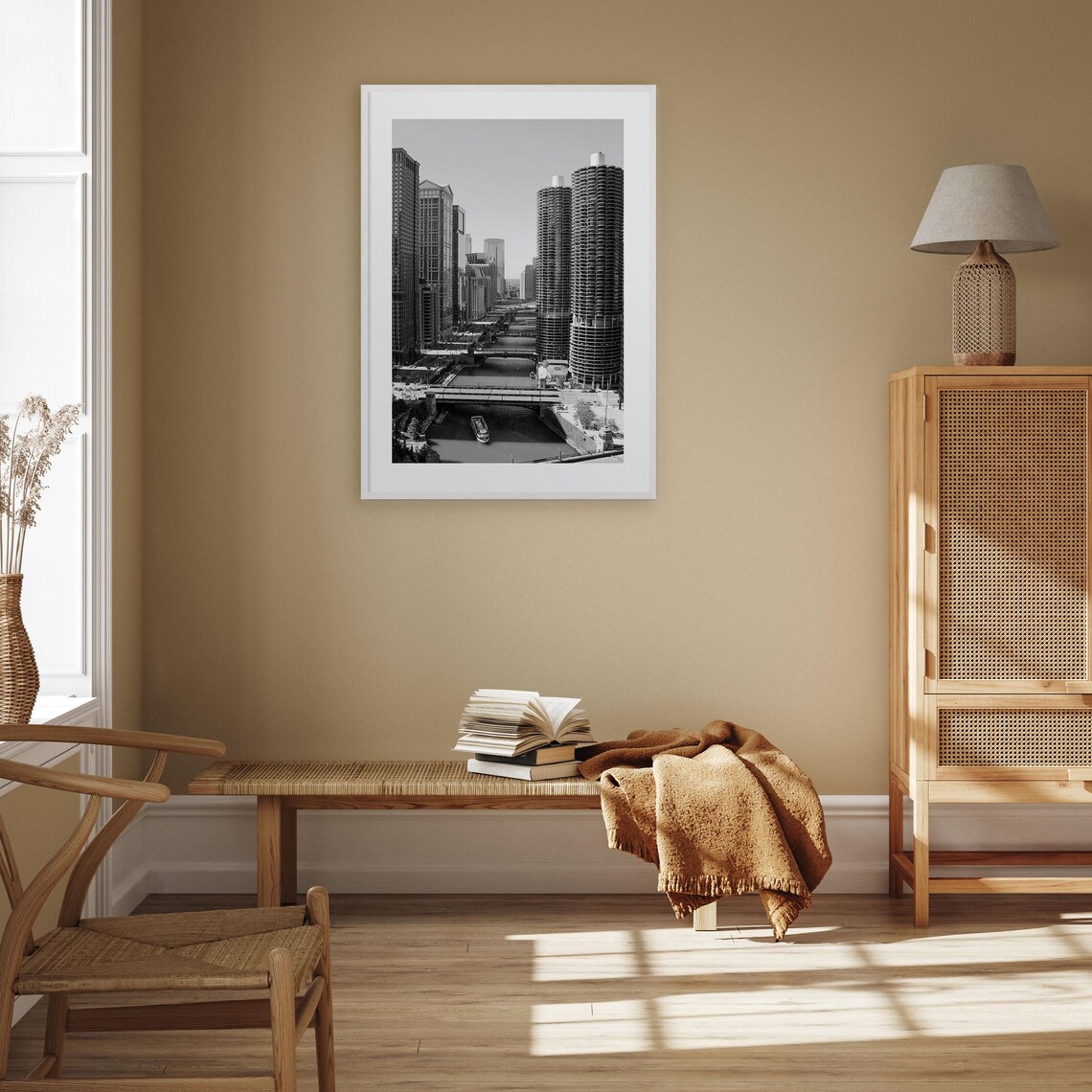 Chicago Black and White Travel Poster Print - Image 3
