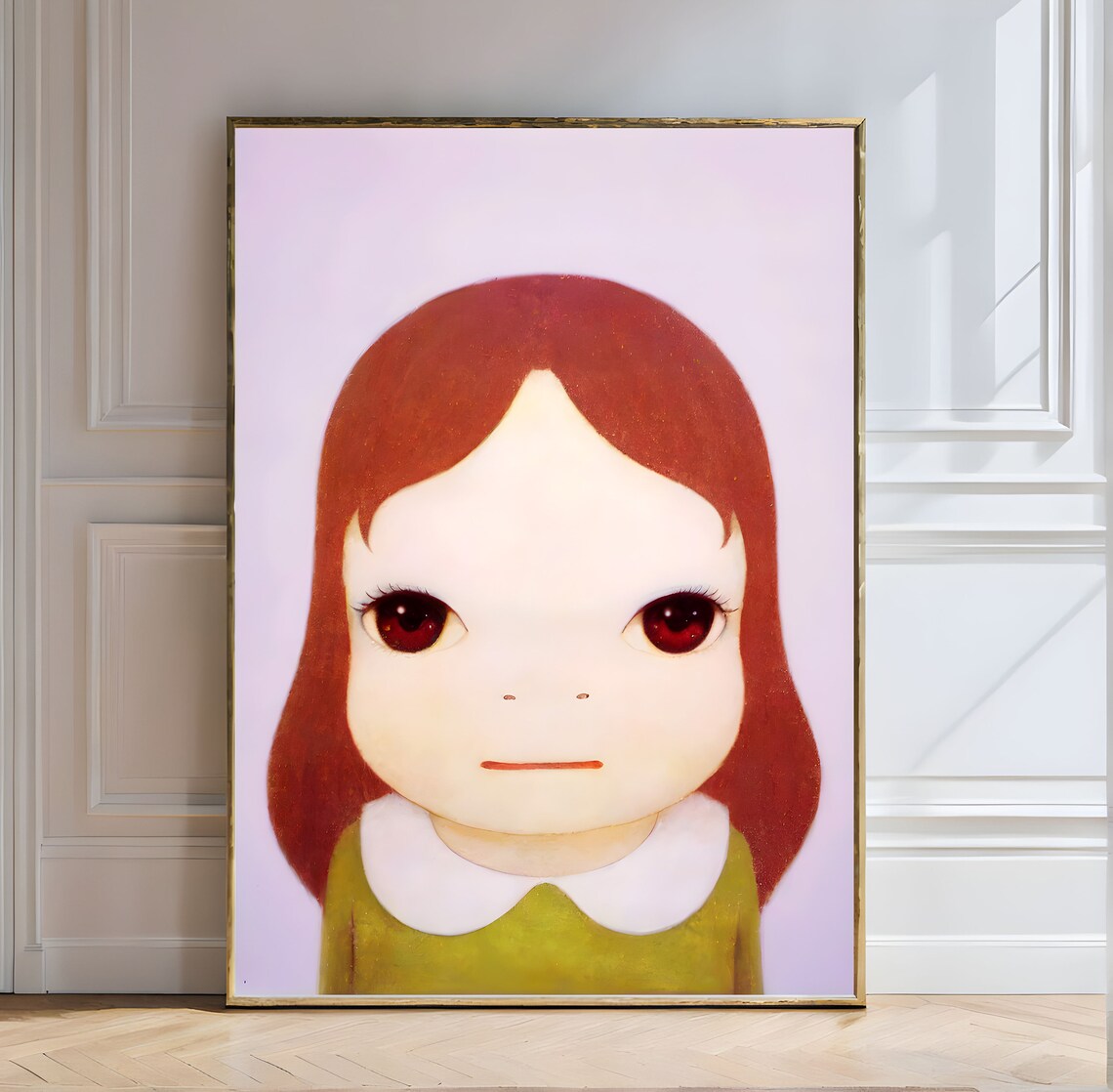 Yoshitomo Nara Cosmic Girl Eyes Open 2008 Yoshitomo Nara Cosmic Girl 2008 Art Minimalist Japanese Art Contemporary Pop Art Portrait