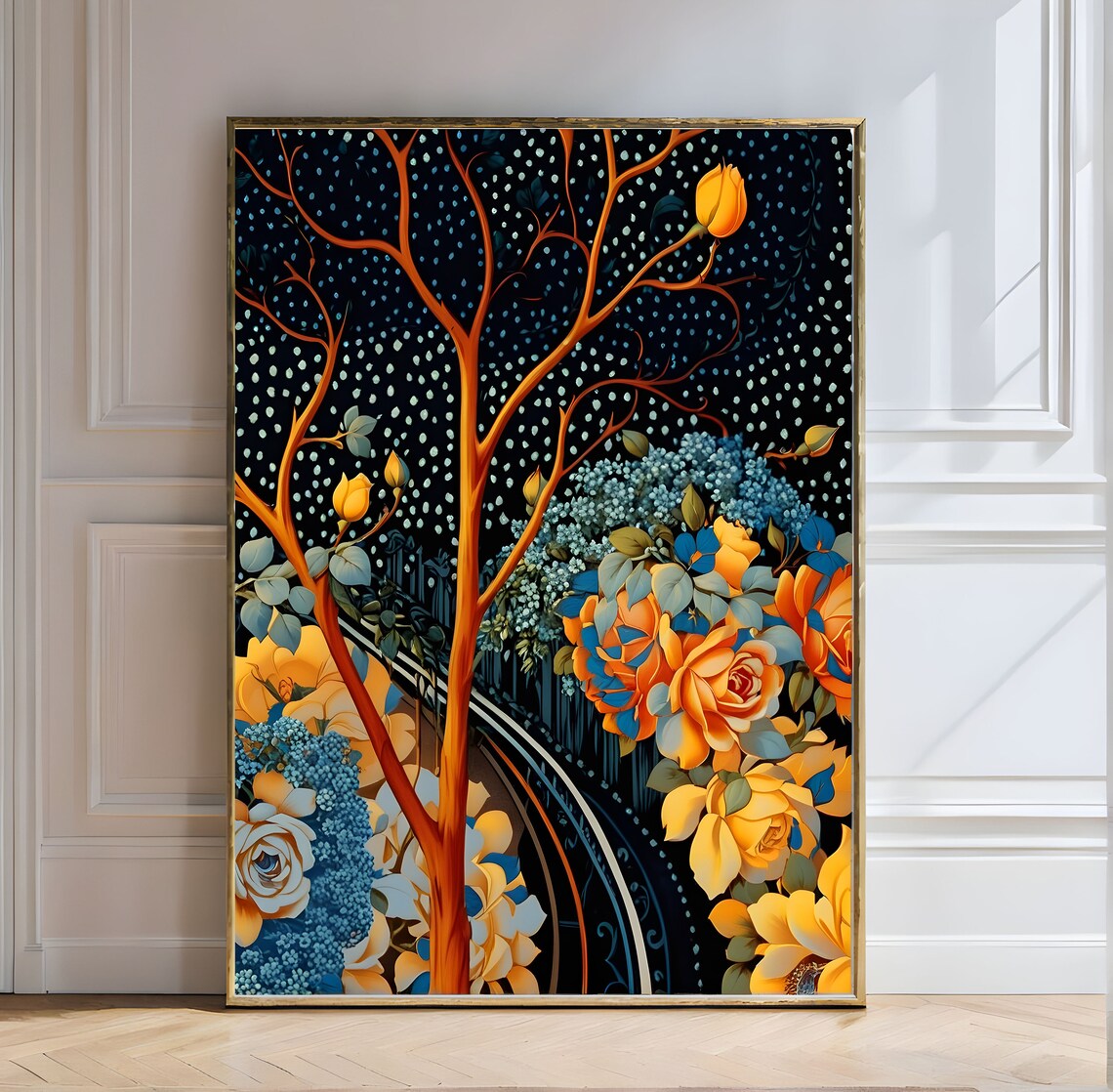 Yayoi Kusama Japan 1987 Floral Dreams Night Blossom Art Poster - Image 2