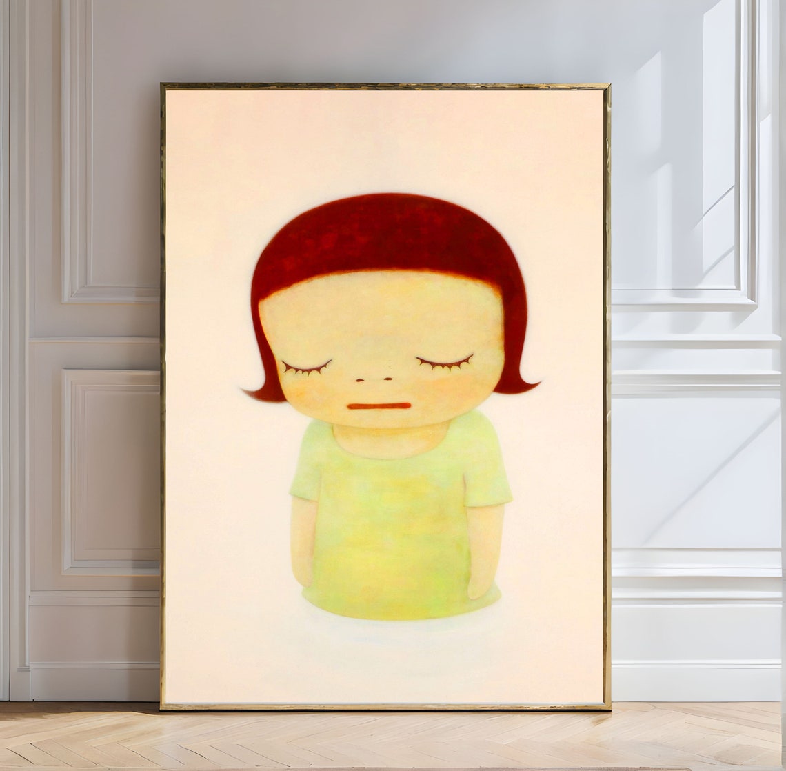 Yoshitomo Nara Milky Lake Thinking One Closed Eyes Serene Art Poster - Image 5