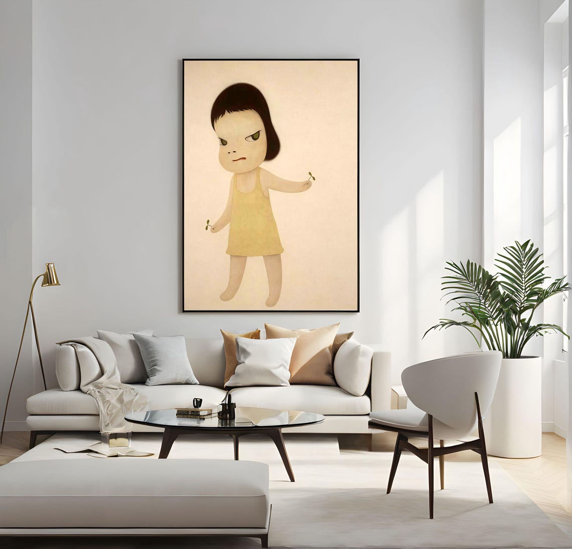 Yoshitomo Nara Sprout the Ambassador Child Holding Seedlings Poster - Image 4