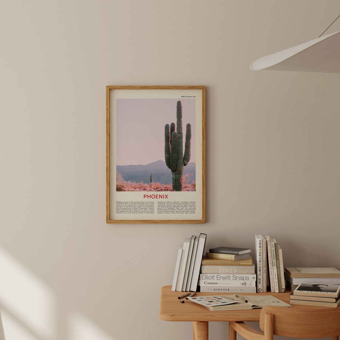 Phoenix Arizona Desert Saguaro Cactus Film Photo Travel Poster - Image 2