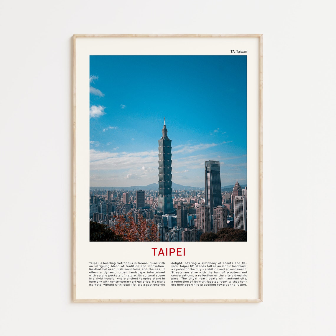 Taipei Print Film Photo Taipei Wall Art Taipei Poster Taipei Photo Taipei Poster Print Taiwan Wall Decor Taiwan Art Print Taipei Art