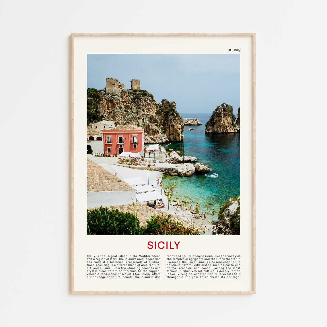 Sicily Print Film Photo Sicily Wall Art Sicily Poster Sicily Photo Sicily Poster Print Italy Wall Decor Italy Poster Print Italy Art