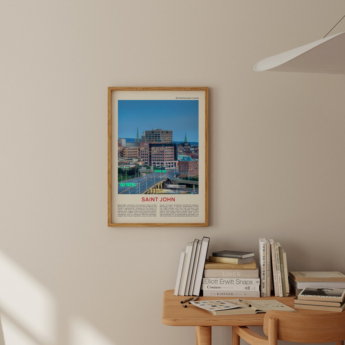 Saint John Travel Poster, New Brunswick Canada - Image 2