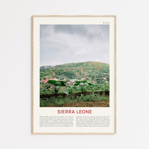 Sierra Leone Print Film Photo Sierra Leone Wall Art Sierra Leone Poster Sierra Leone Photo Sierra Leone Poster Print Wall Decor Africa