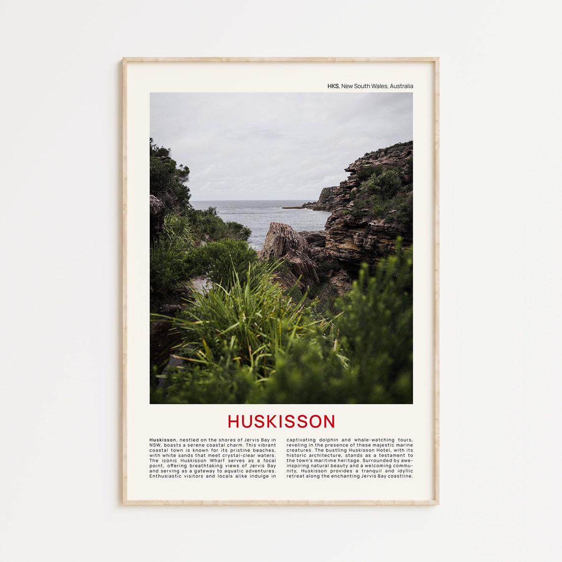 Huskisson Australia Jervis Bay Wild Rocky Headlands Coast Photo Poster