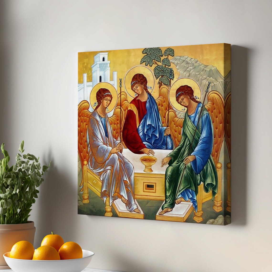 Holy Trinity By Andrei Rublev Christian Art Print