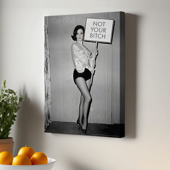 Womens Rights Feminist Vintage Woman Canvas Painting Housewarming Gifts N Wall Art Print Modern Decor