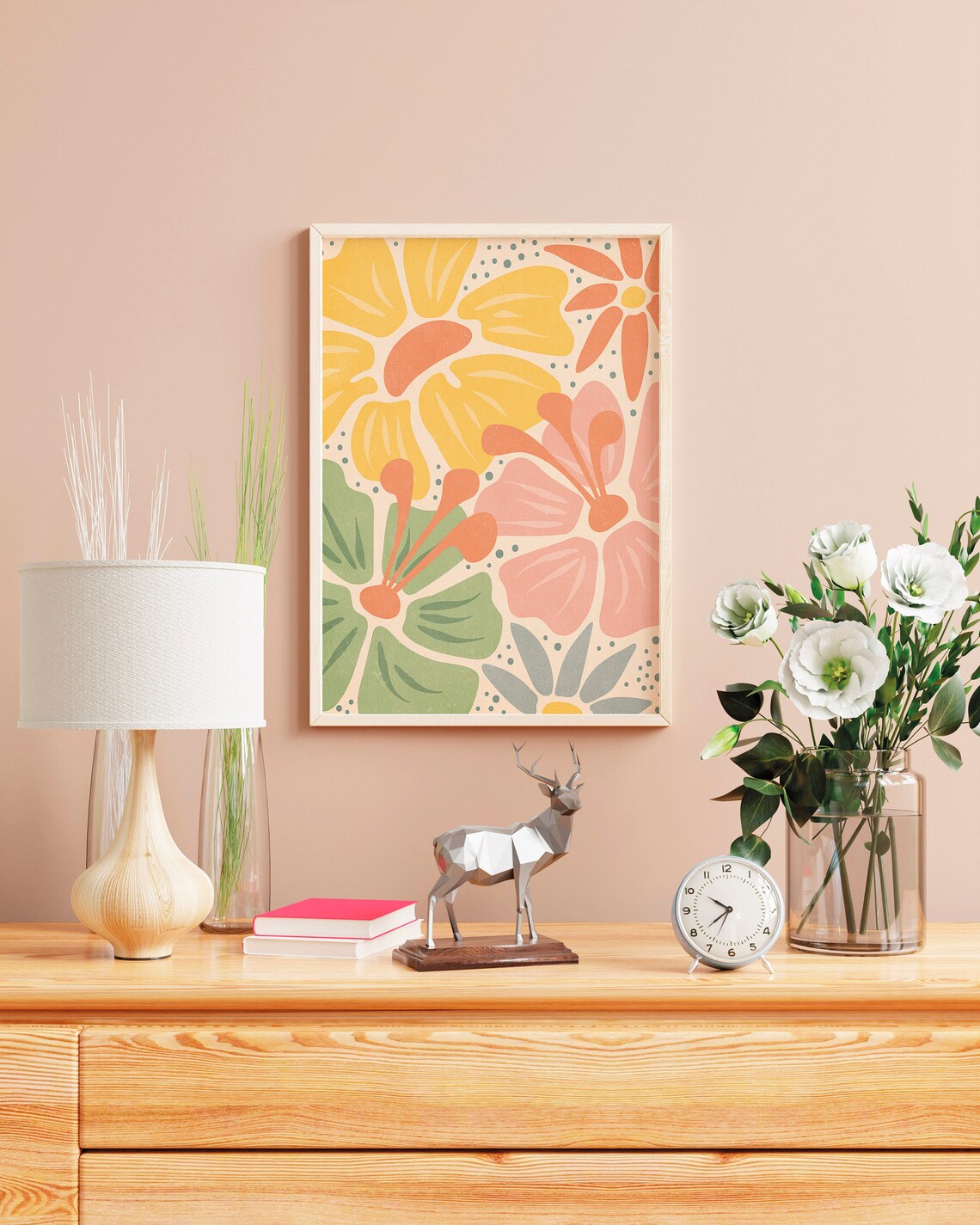 Birth Flower Print, Minimalist Floral Art Print - Image 3