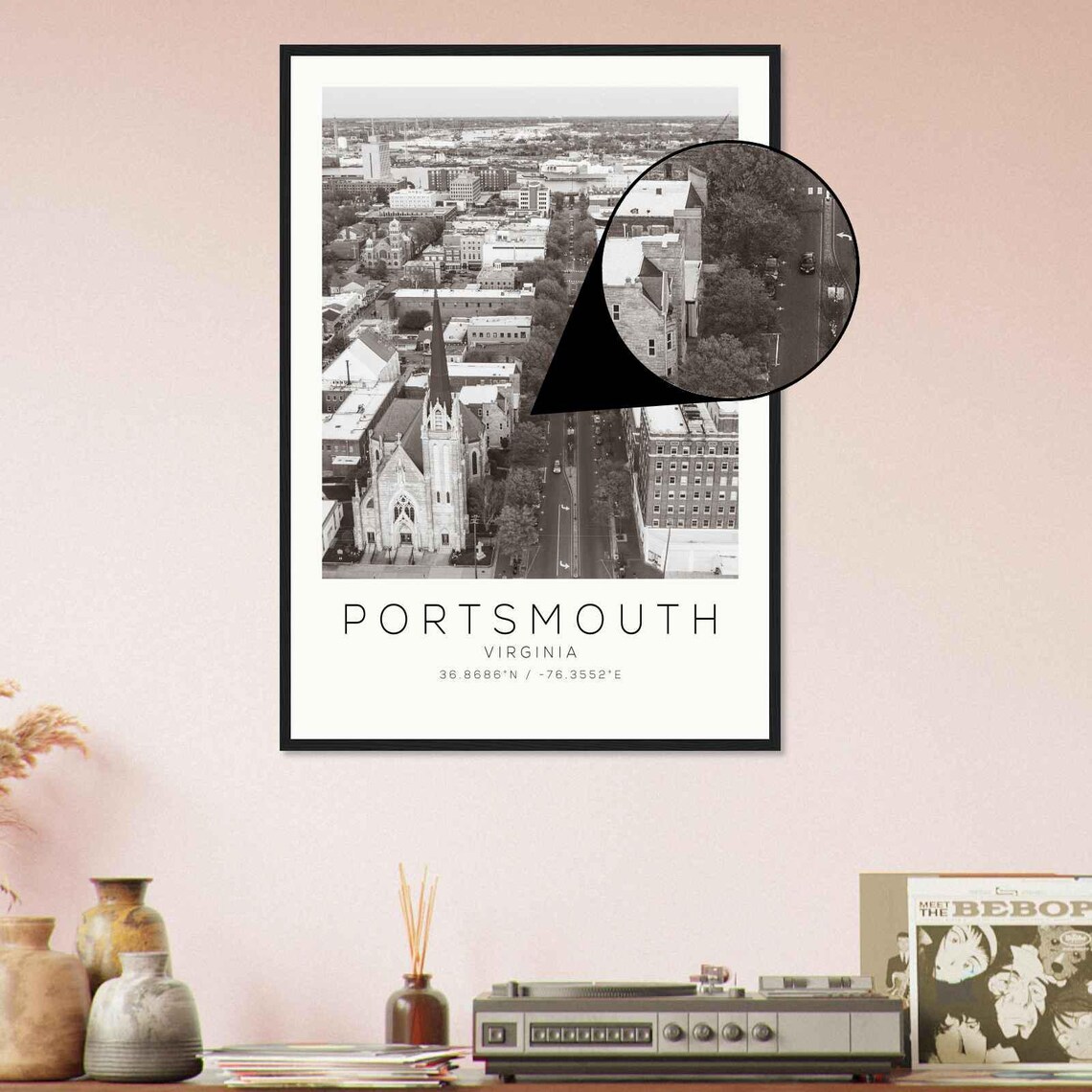 Portsmouth Virginia Minimalist Travel Poster - Image 4
