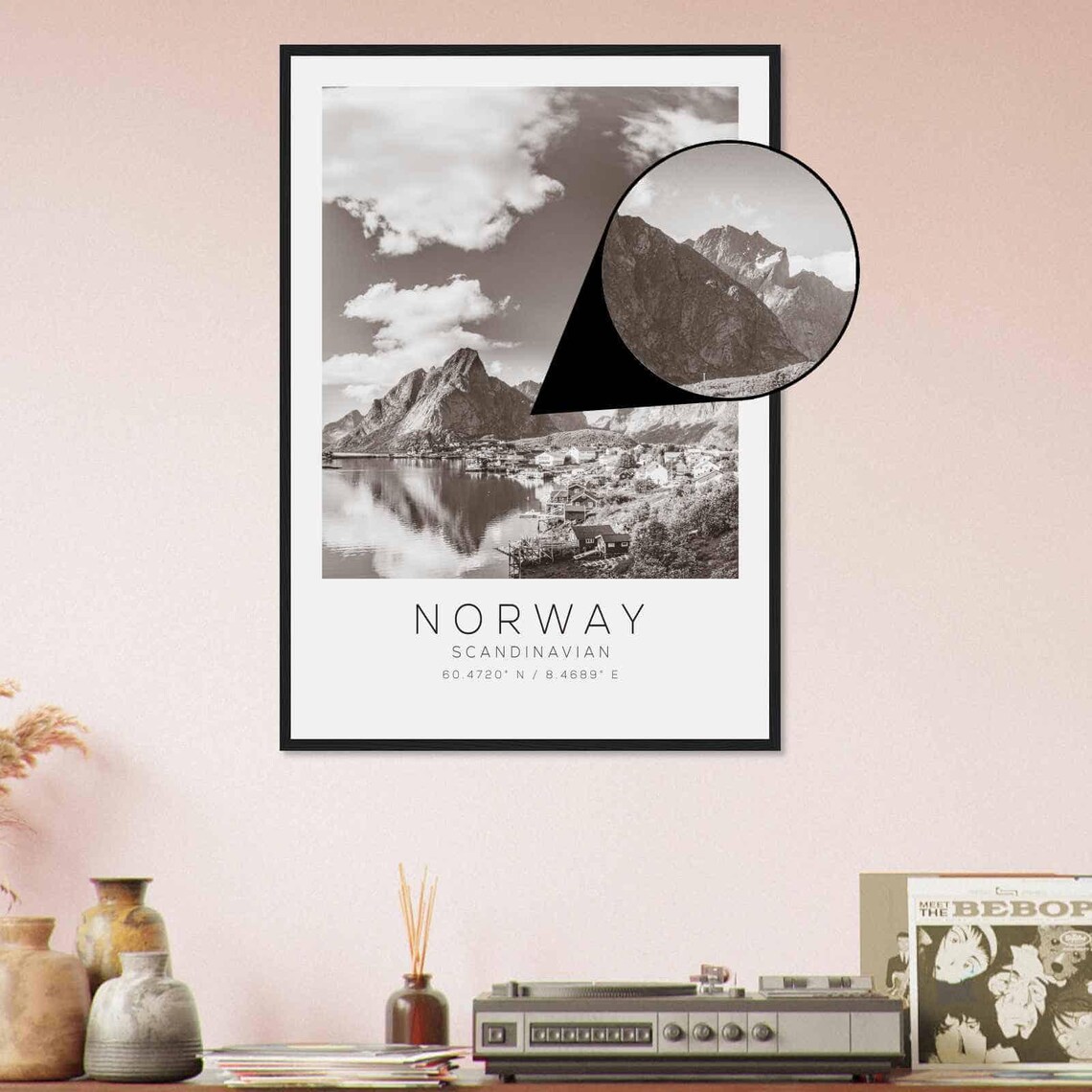 Norway Scandinavian Travel Poster, Minimalist Travel Photo - Image 4