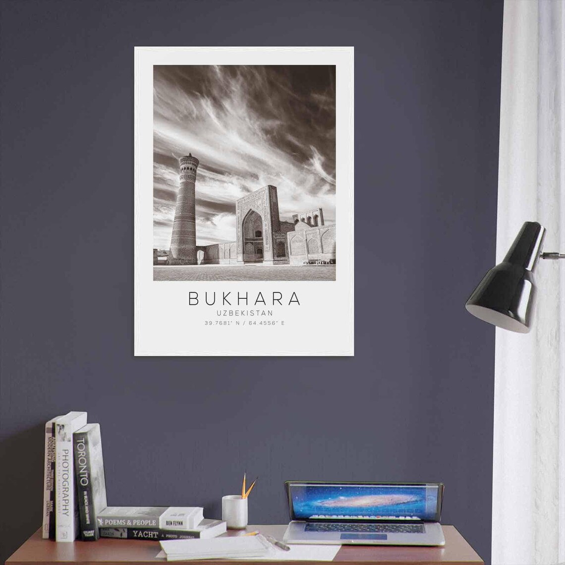 Bukhara Uzbekistan Minimalist Travel Poster, Art Print - Image 3