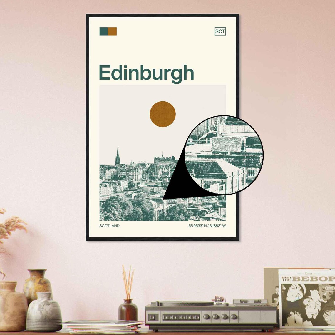 Edinburgh Scotland Minimalist Travel Poster - Image 4