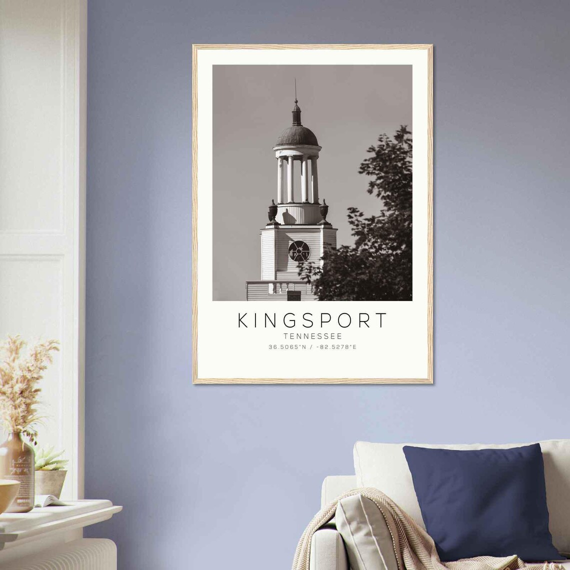 Kingsport Tennessee Historic Cupola Clock Tower Photo Poster - Image 2