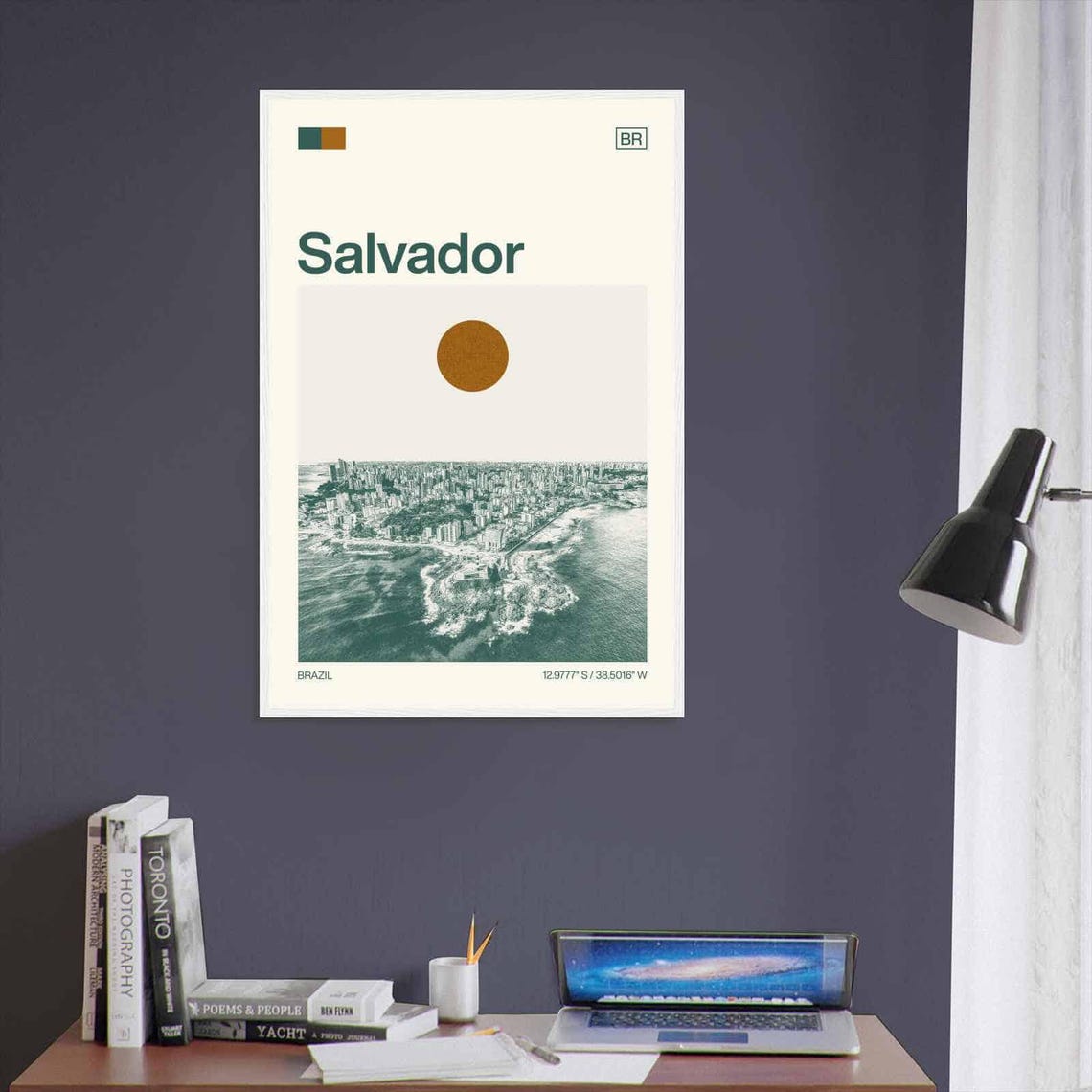 Salvador Brazil Minimalist Monochrome Travel Photo Poster - Image 3