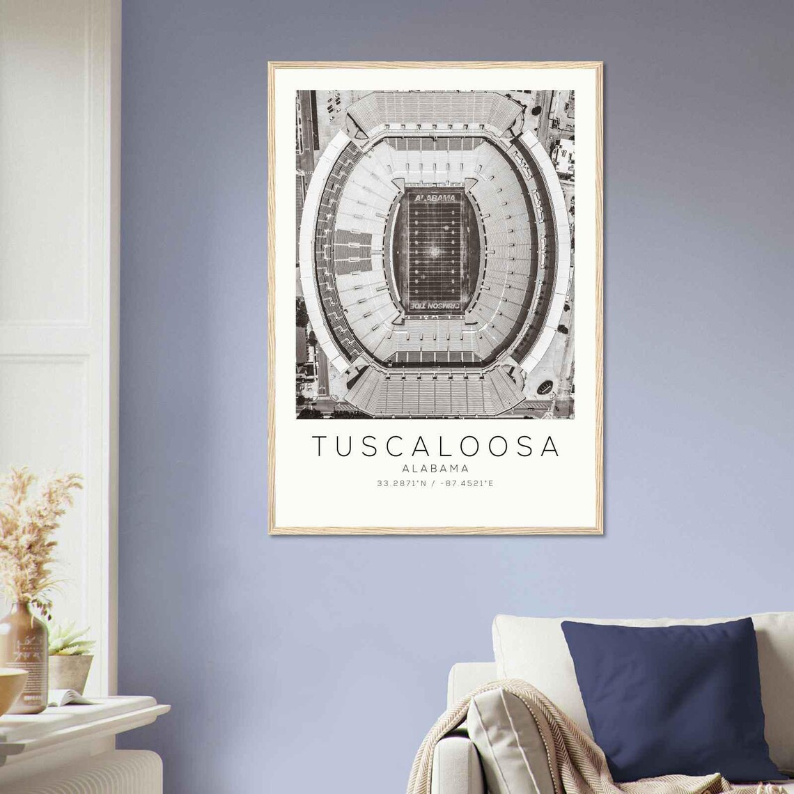 Tuscaloosa Alabama Minimalist Travel Poster - Image 2