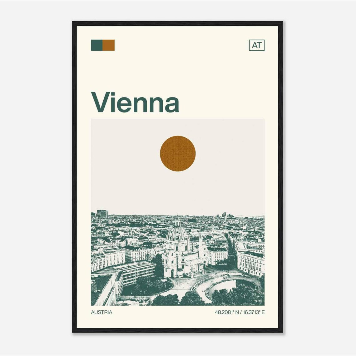 Vienna Austria Minimalist Travel Poster