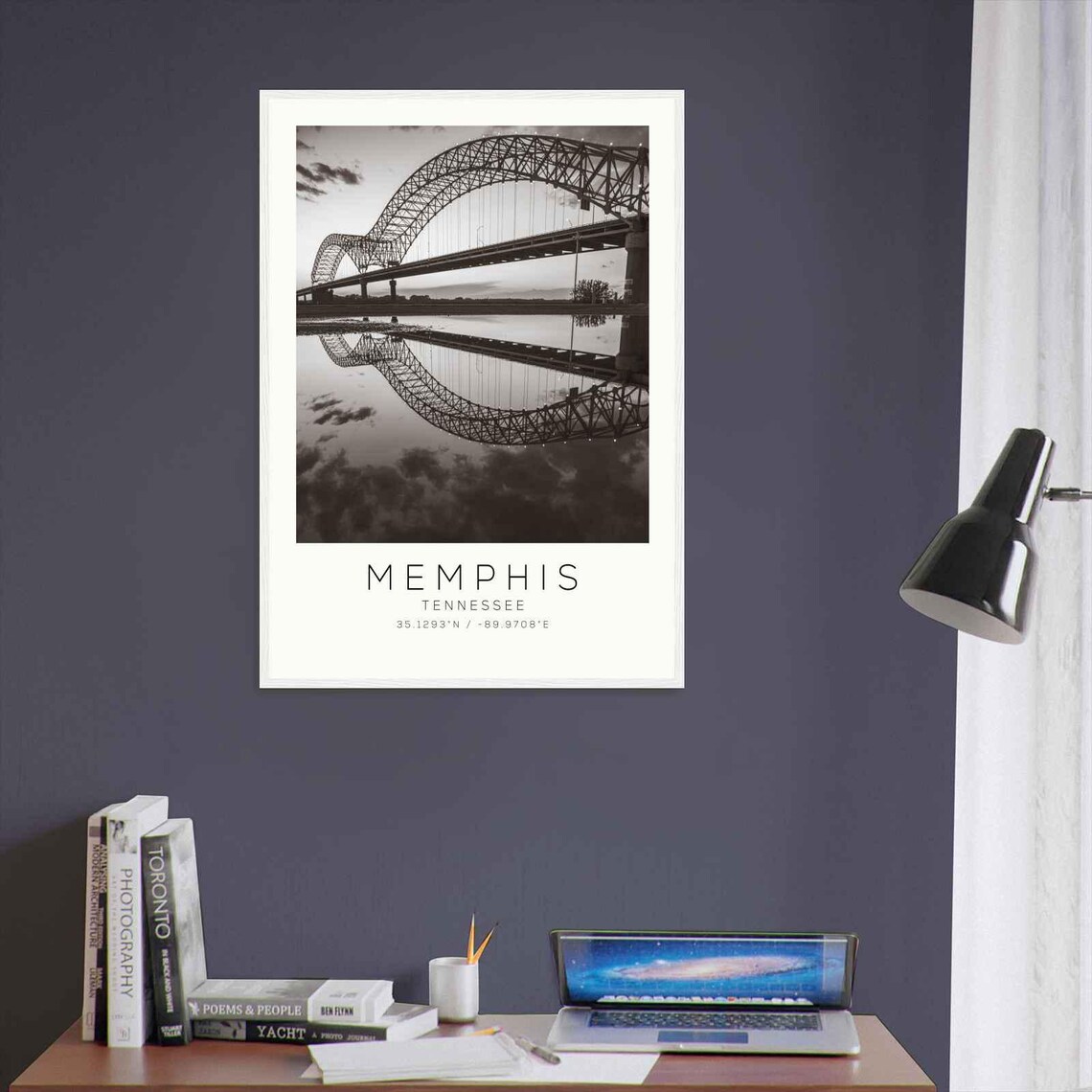 Memphis Tennessee Minimalist Travel Poster, Art Print - Image 3
