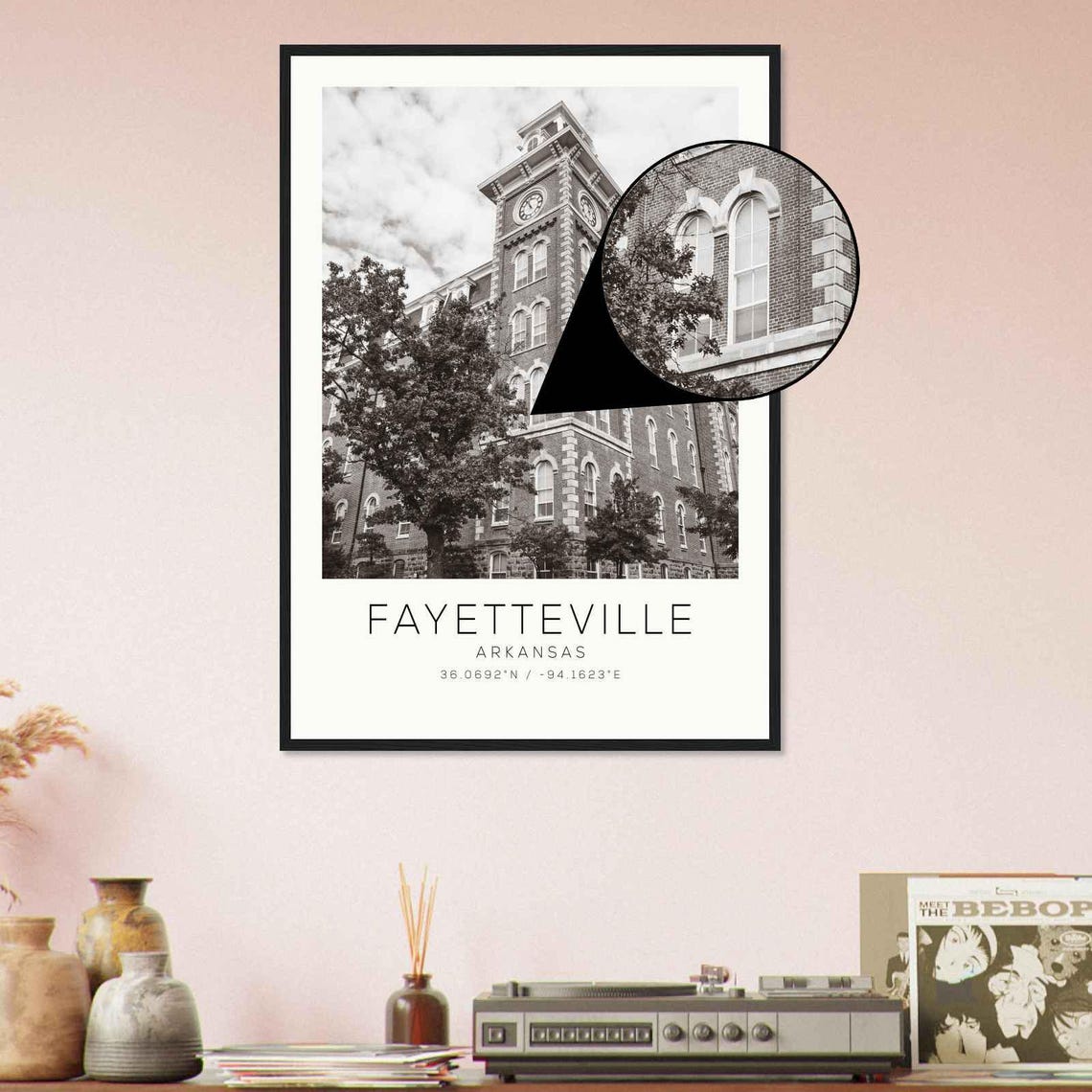 Fayetteville Arkansas Photo Travel Poster Fayetteville Travel Print Minimalist Travel Print Ds2 - Image 4