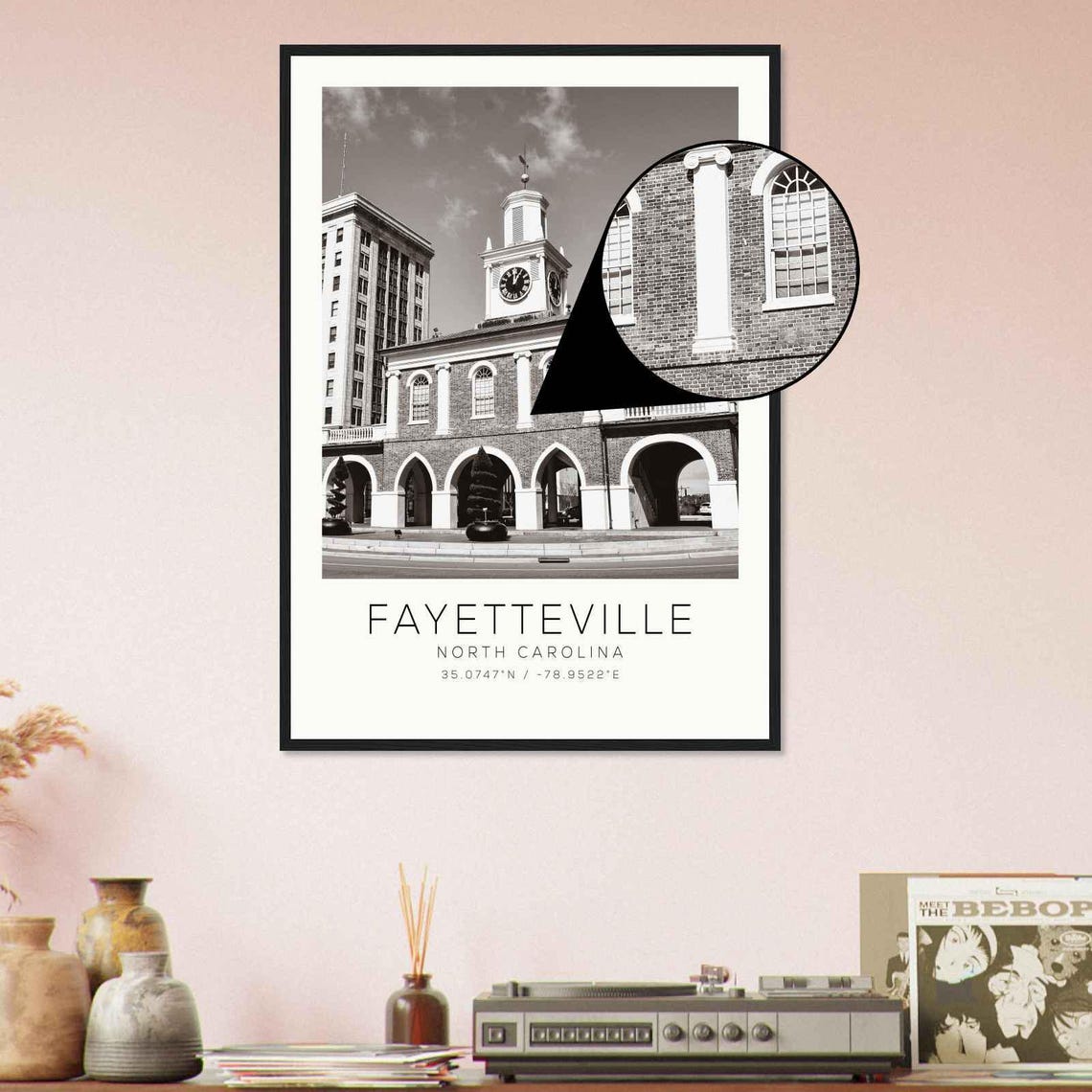 Fayetteville North Carolina Photo Travel Poster Fayetteville Travel Print Minimalist Travel Print Ds1 - Image 4