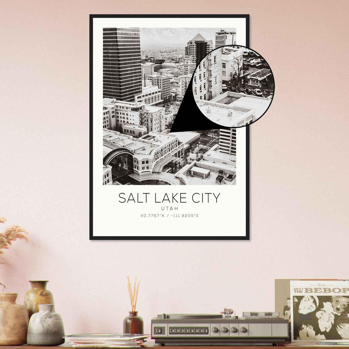 Salt Lake City Utah Photo Travel Poster Salt Lake City Travel Print Minimalist Travel Print Ds2 - Image 4