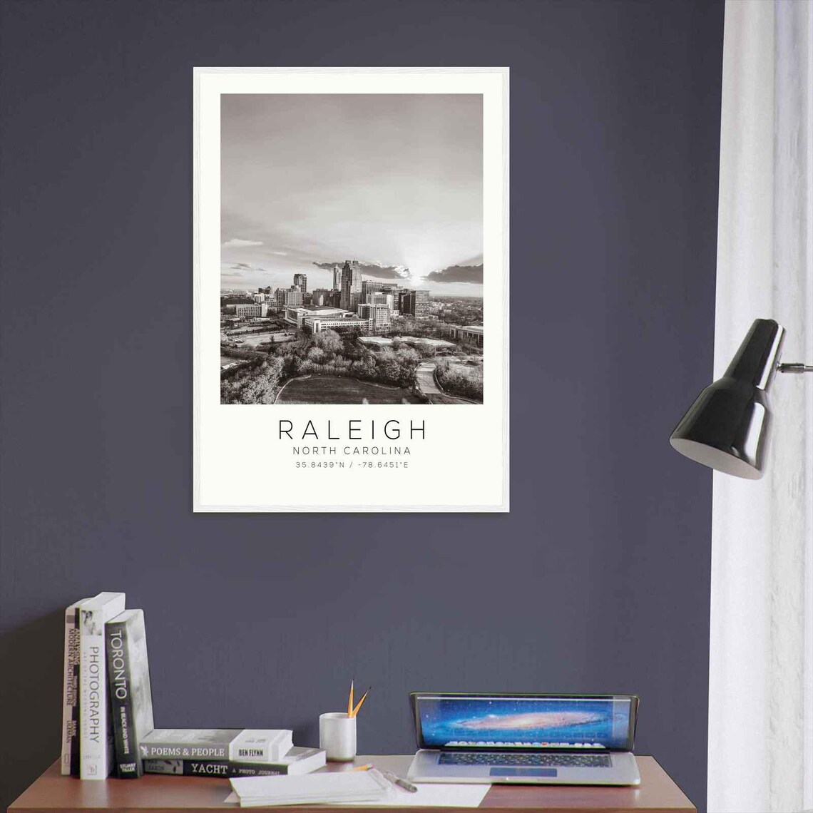 Raleigh North Carolina Ds2 Photo Travel Poster Raleigh North Carolina Travel Print Minimalist Travel Print - Image 3