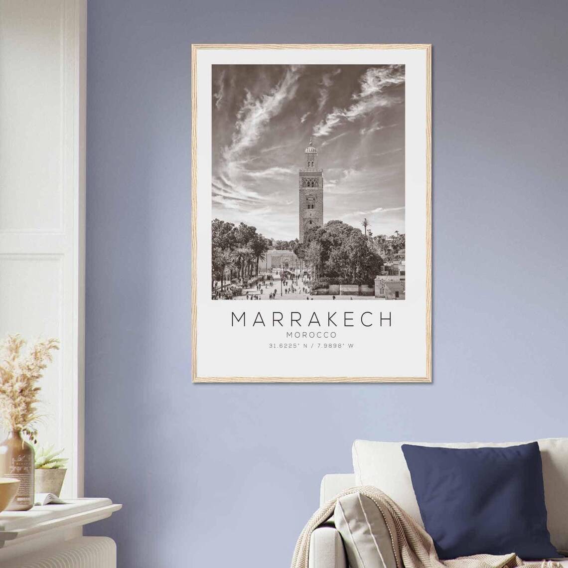 Marrakech Morocco Travel Poster, Minimalist Travel Art - Image 2