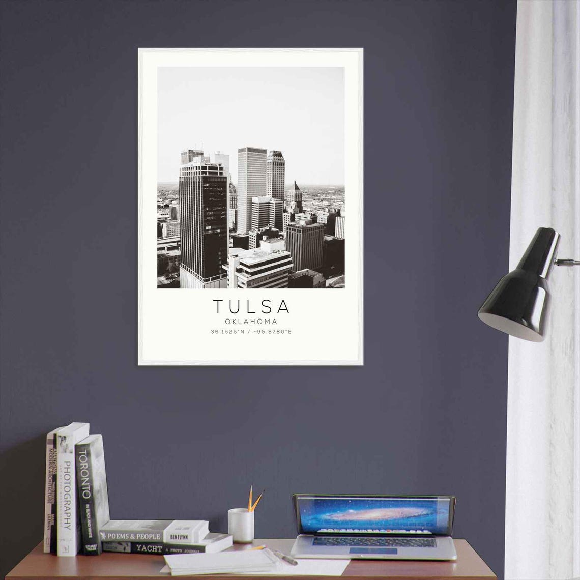 Tulsa Oklahoma Downtown Tower Skyline Minimalist Photo Poster - Image 3