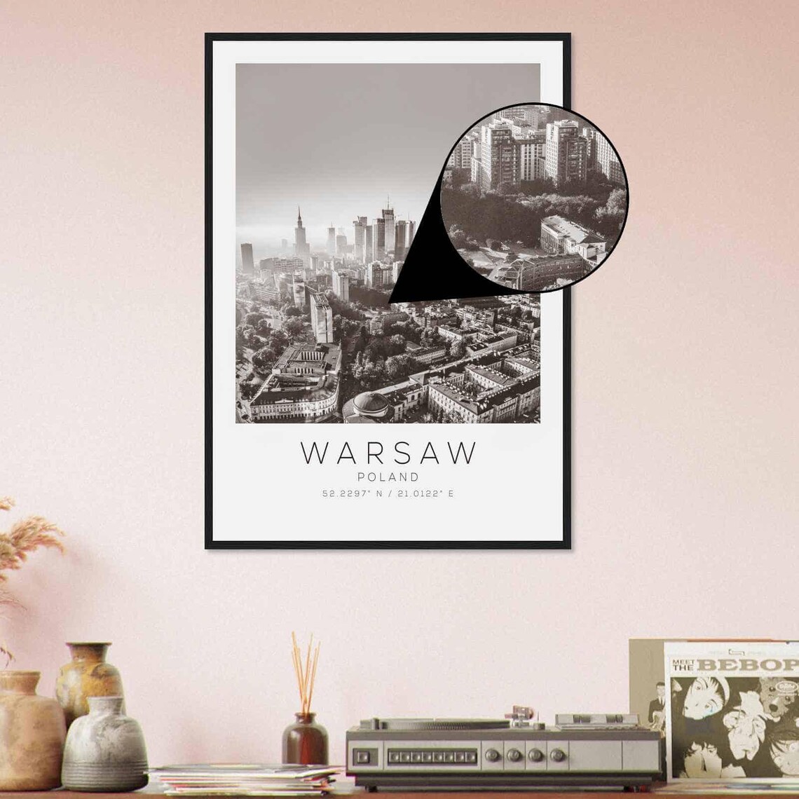 Warsaw Poland Travel Photo Poster Bw Warsaw Travel Print Minimalist Travel Poster Print Ds2 - Image 4