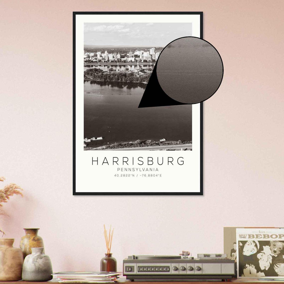 Harrisburg Pennsylvania Photo Travel Poster Harrisburg Travel Print Minimalist Travel Print Ds2 - Image 4