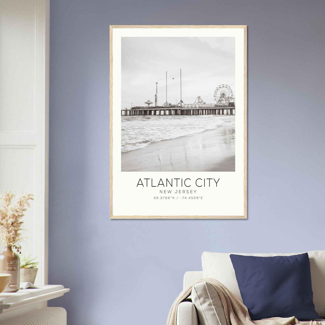 Atlantic City New Jersey Minimalist Travel Poster - Image 2
