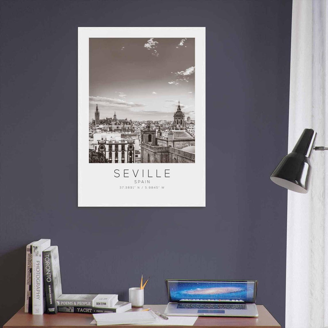Seville Spain Travel Photo Poster Bw Seville Travel Print Minimalist Travel Poster Print3 - Image 3