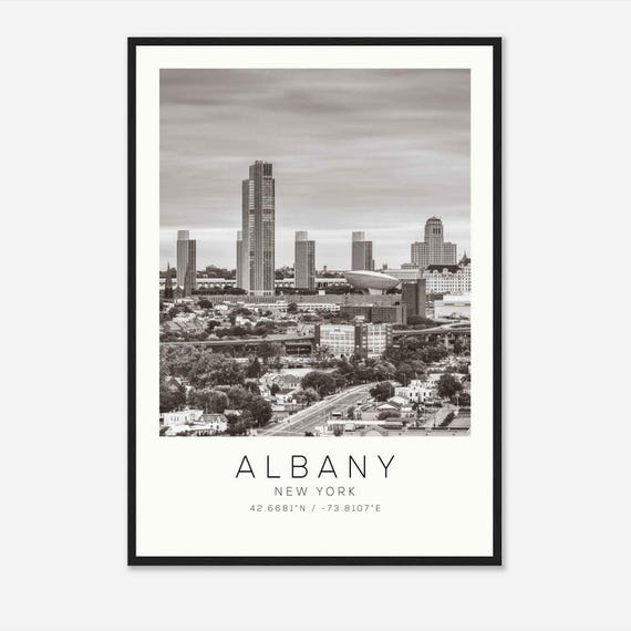 Albany Georgia Minimalist Travel Poster, Art Print