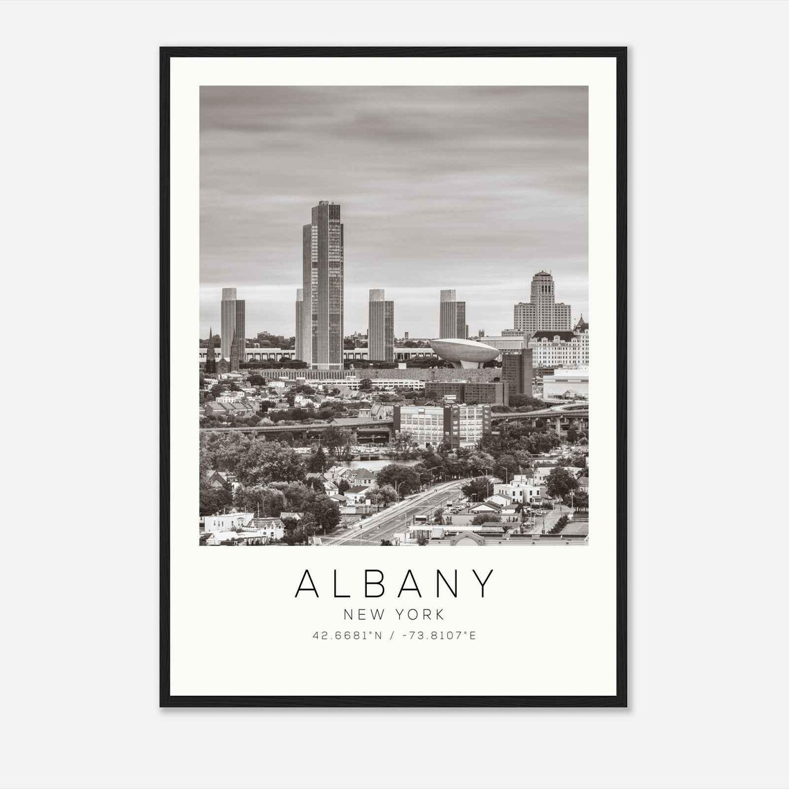 Albany Georgia Minimalist Travel Poster, Art Print