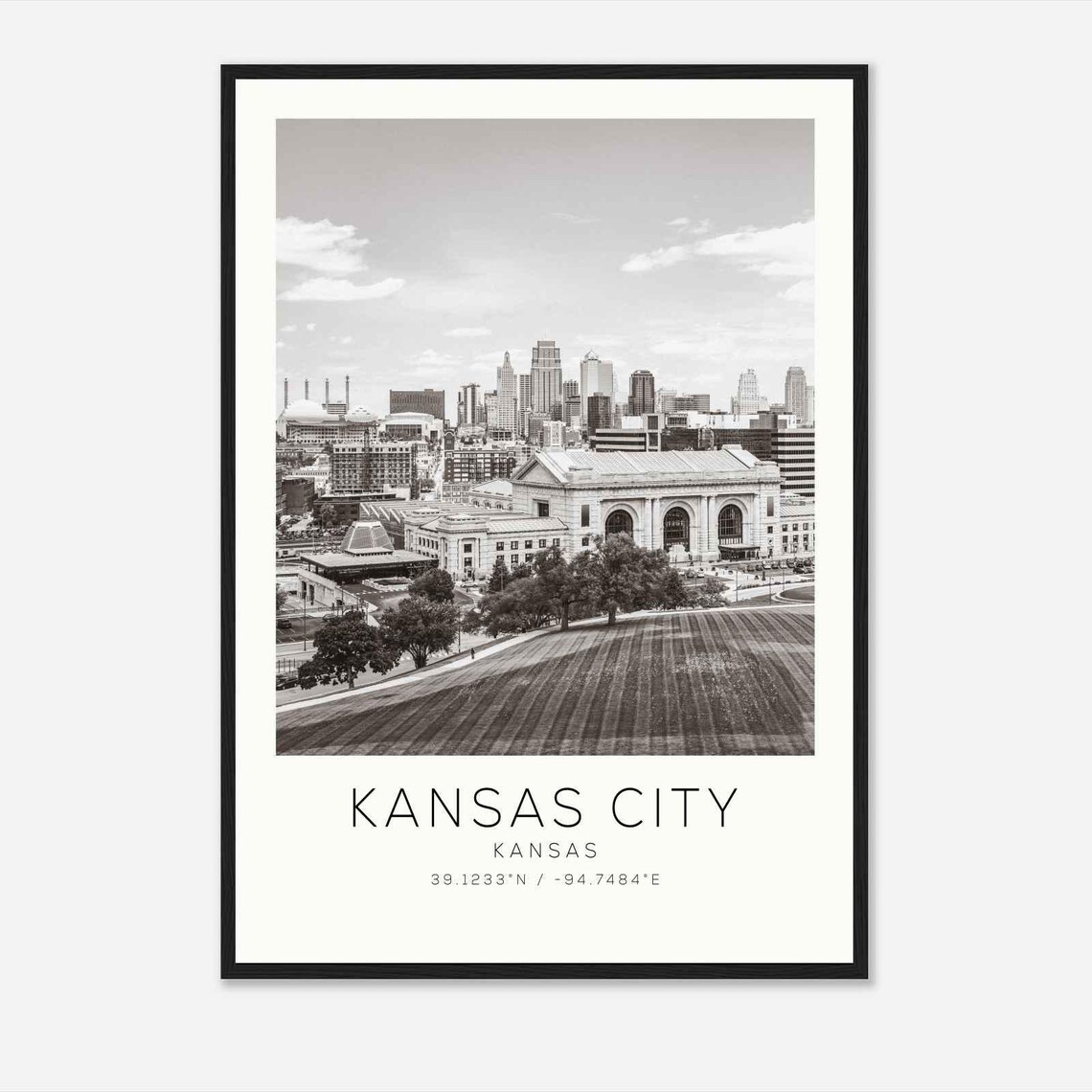 Kansas City, Kansas Minimalist Travel Poster