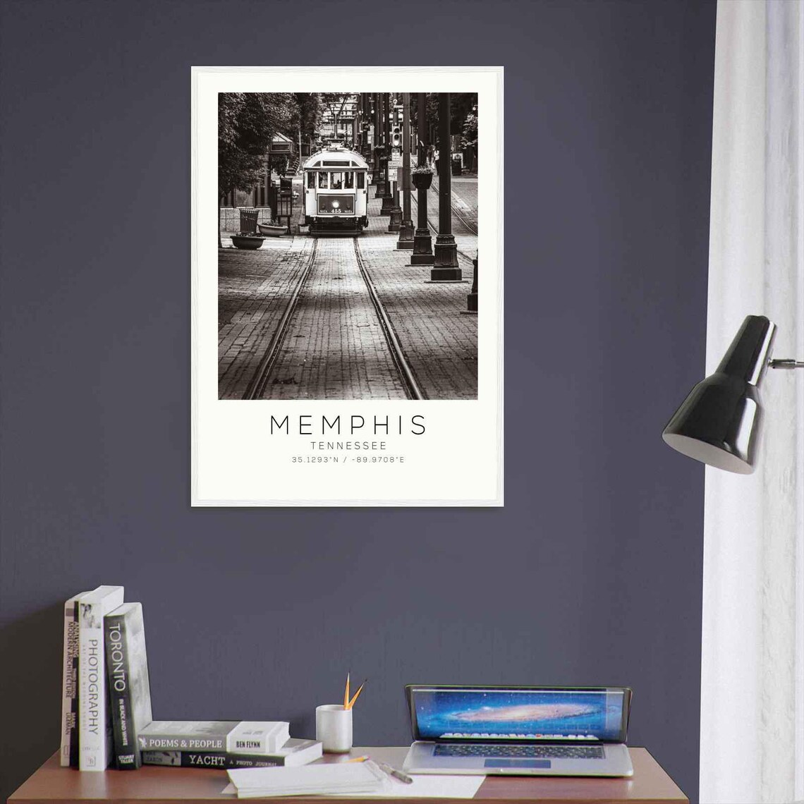 Memphis Tennessee Main Street Trolley Minimalist Travel Poster - Image 3