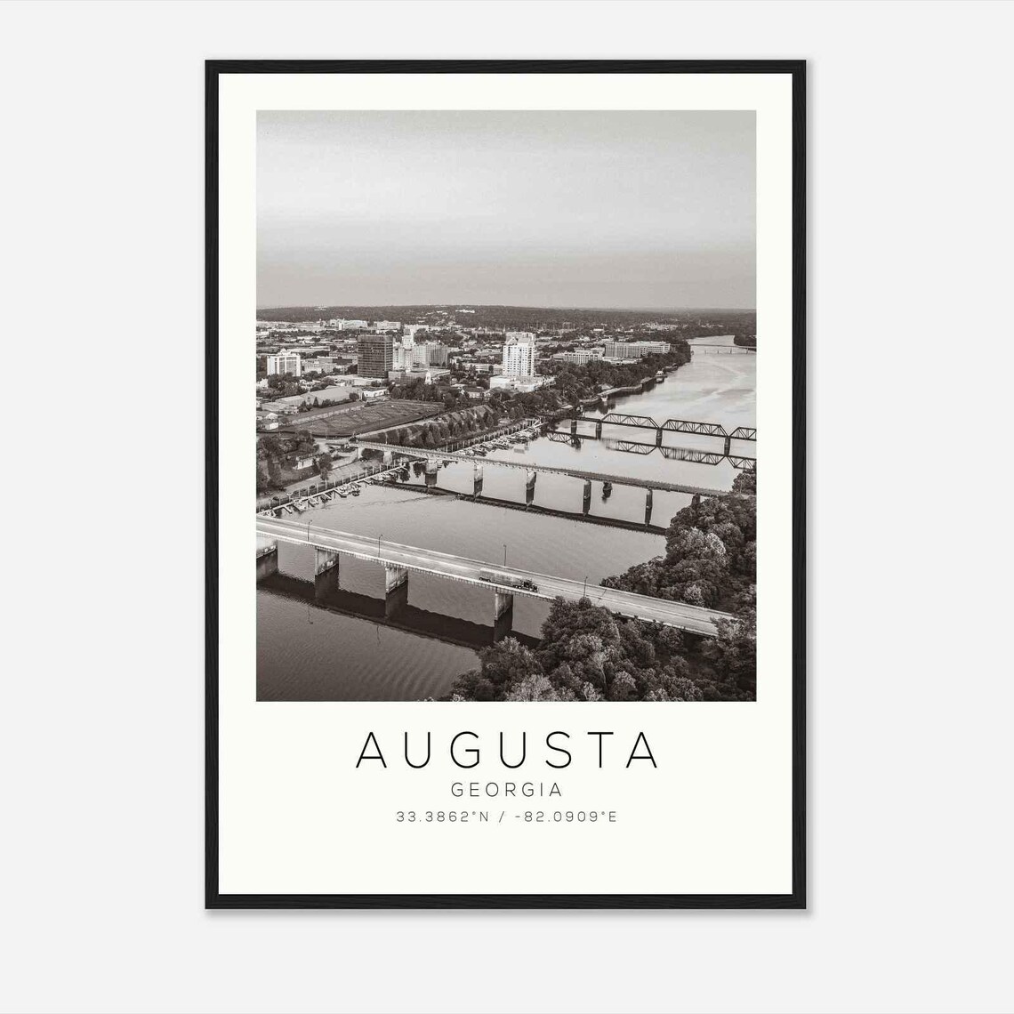 Augusta Georgia Minimalist Travel Poster Print