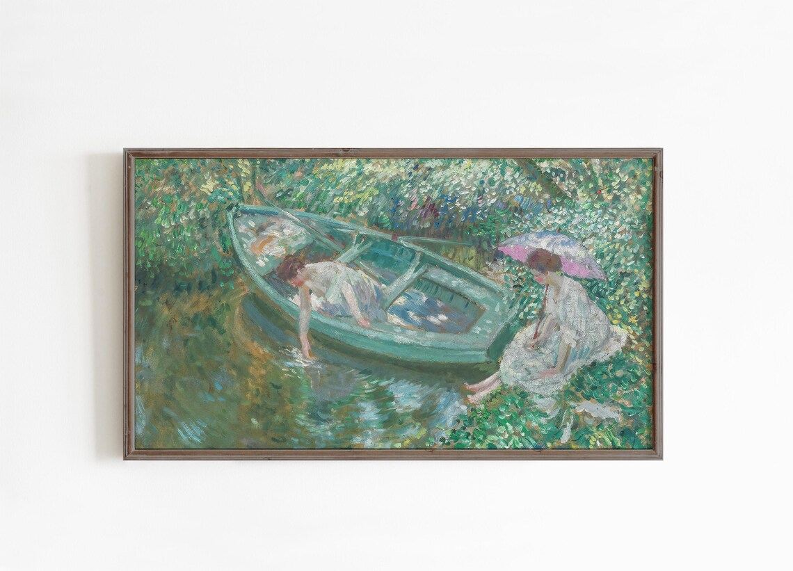 Spring Painting, Vintage Seasonal Artwork - Image 3