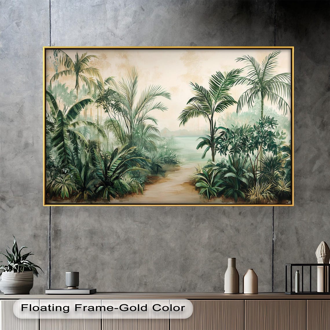 Tropical Forest Art Print, Jungle Landscape - Image 4