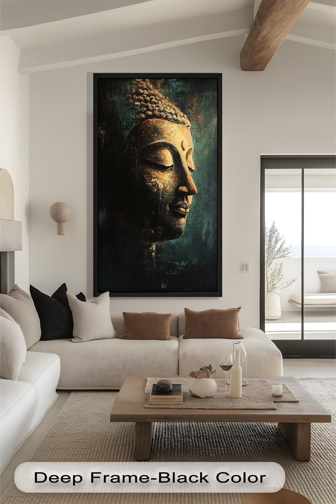 Buddha, Zen Meditation Portrait, Boho Decor - Image 4