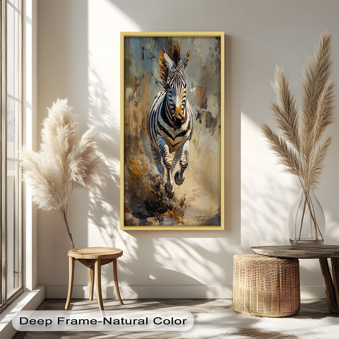 Running Zebra, Bold Wildlife Painting - Image 4