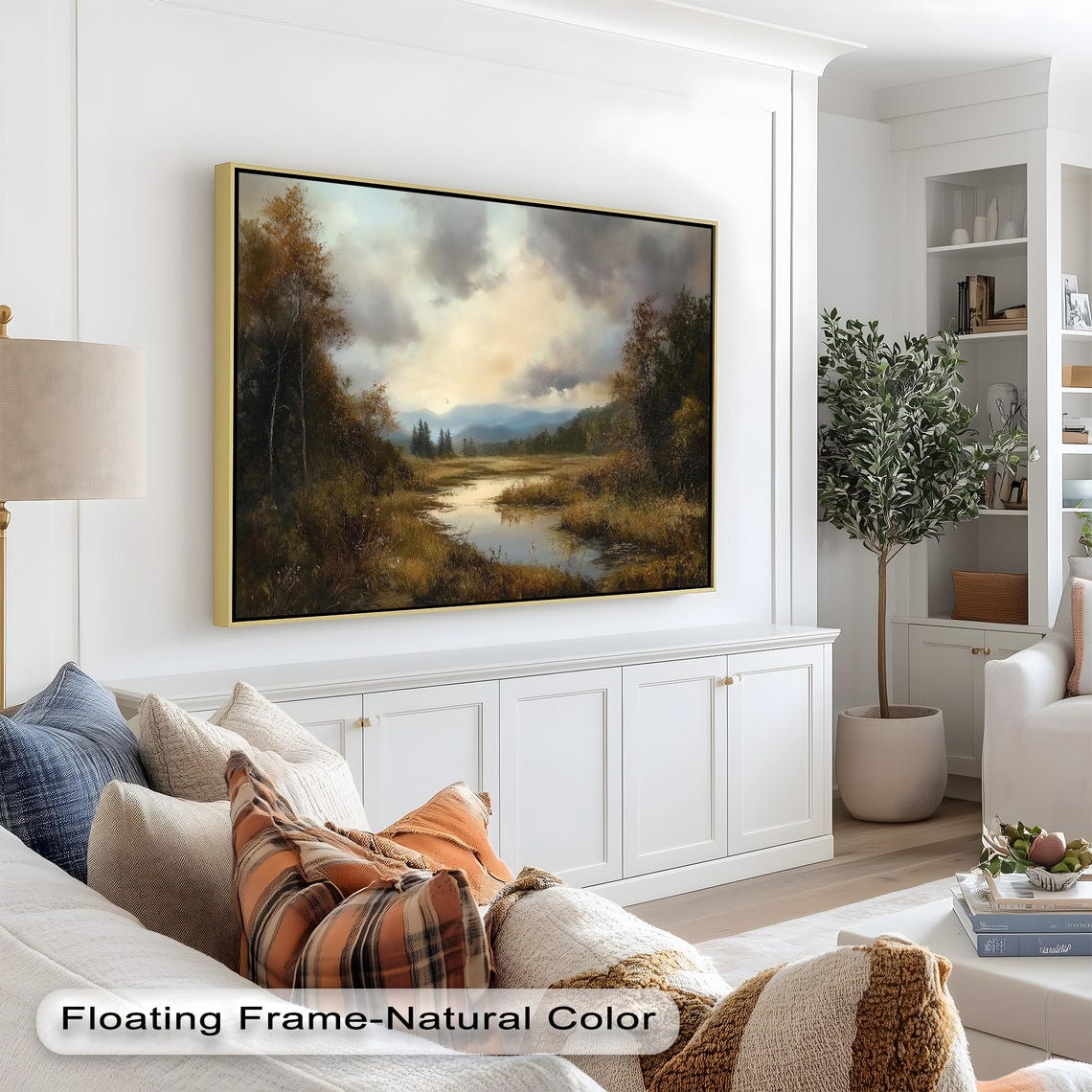 Golden Hour Landscape, Rustic Nature Art Print - Image 3