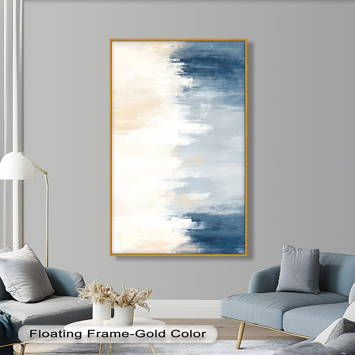 Abstract Wooden Wall Art, Minimalist Coastal Interiors - Image 4