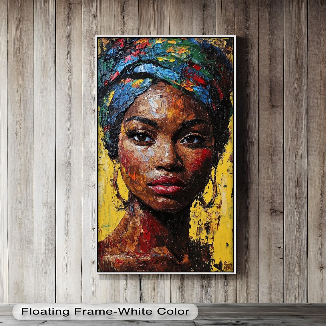 African Woman Portrait, Modern Boho Decor - Image 3